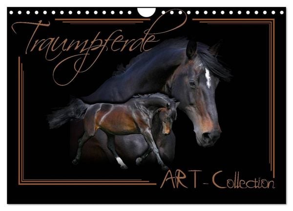 Produktbild: Traumpferde-ART-Collection (Wandkalender 2026 DIN A4 quer), CALVENDO Monatskalender