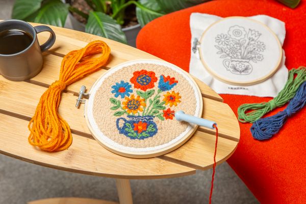 Produktbild: Blumenstrau&szlig; Punch Needle