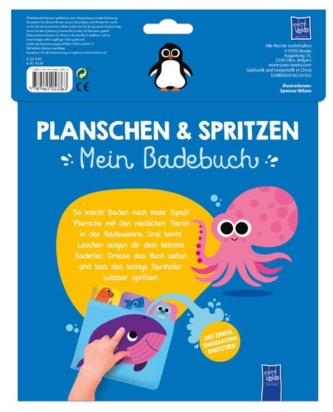 Produktbild: Planschen & Spritzen - Mein Badebuch (Wal)
