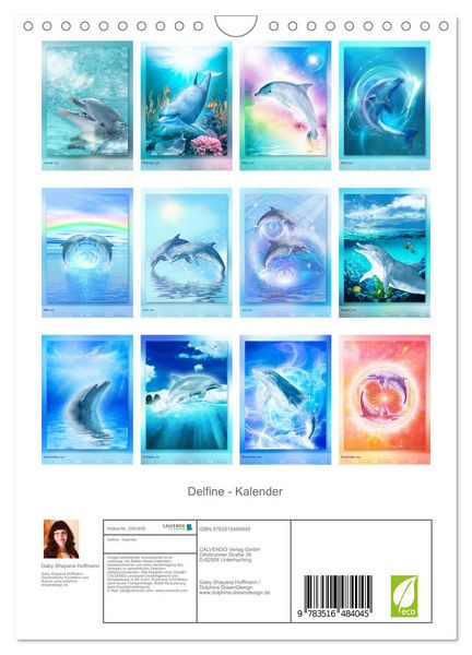 Produktbild: Delfine - Kalender (Wandkalender 2026 DIN A4 hoch), CALVENDO Monatskalender