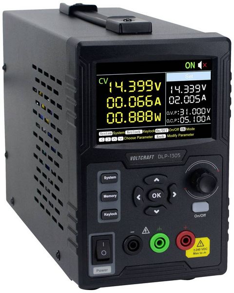Produktbild: VOLTCRAFT DLP-1305 Labornetzger&auml;t, einstellbar 0 - 30 V 0 - 5 A 150 W Slave-Funktion Anzahl Ausg&auml;nge 1 x