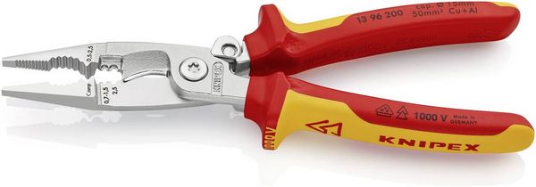 Produktbild: Knipex 13 96 200 Multifunktionszange 50 mm&sup2; (max) 0 awg (max) 15 mm (max)