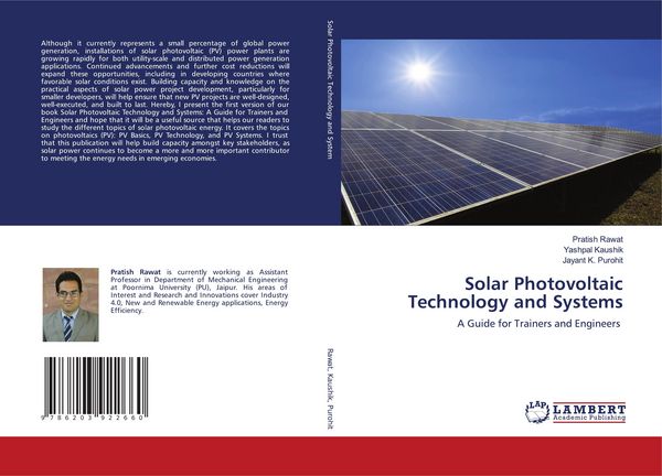 Produktbild: Solar Photovoltaic Technology and Systems