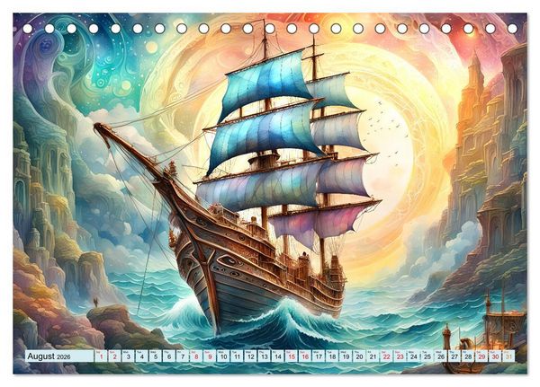 Produktbild: Sail of eternity (Desk Calendar 2026 DIN A5 landscape), CALVENDO 12 Month DeskCalendar