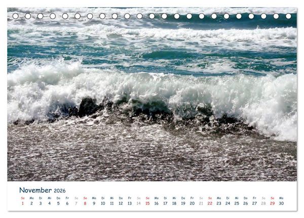 Produktbild: COSTA DEL SOL - Wellenspiel (Tischkalender 2026 DIN A5 quer), CALVENDO Monatskalender