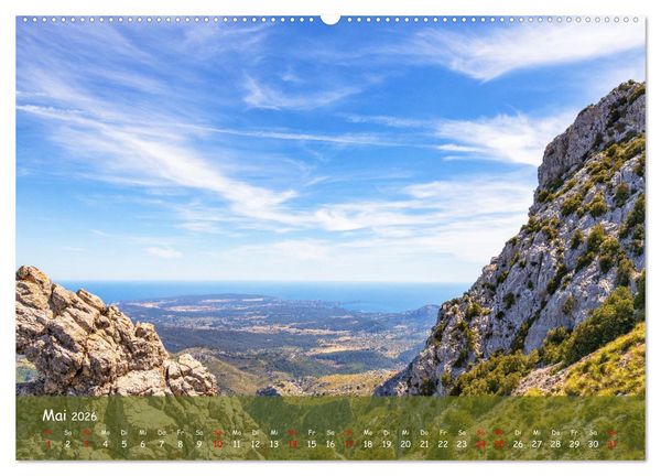 Produktbild: Bergparadies Mallorca (hochwertiger Premium Wandkalender 2026 DIN A2 quer), Kunstdruck in Hochglanz