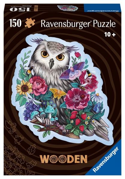 Produktbild: Wooden Puzzle 150 Teile - Geheimnisvolle Eule