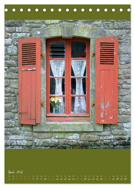 Produktbild: Alte Fenster (Tischkalender 2026 DIN A5 hoch), CALVENDO Monatskalender