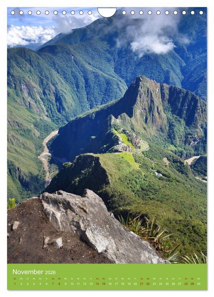 Produktbild: Erlebe mit mir Machu Picchu (Wandkalender 2026 DIN A4 hoch), CALVENDO Monatskalender
