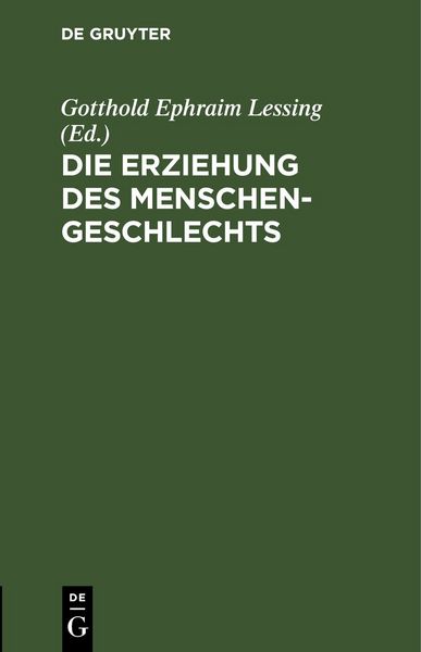 Produktbild: Die Erziehung des Menschengeschlechts