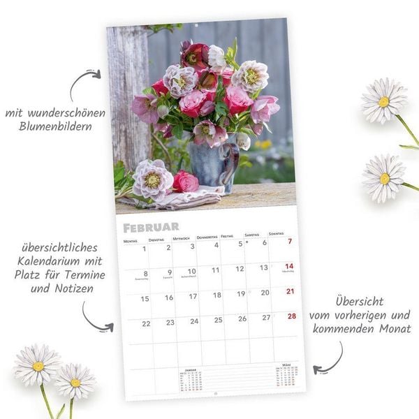 Produktbild: TR&Ouml;TSCH - Brosch&uuml;renkalender Blumenkalender 2027
