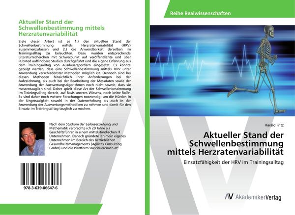 Produktbild: Aktueller Stand der Schwellenbestimmung mittels Herzratenvariabilit&auml;t