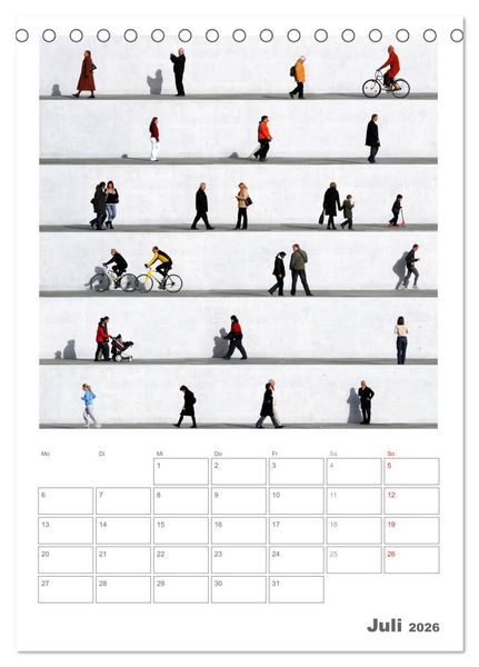 Produktbild: Wall People - Bilderserie von Eka Sharashidze (Tischkalender 2026 DIN A5 hoch), CALVENDO Monatskalender