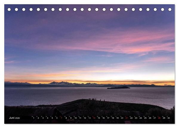 Produktbild: Peru - Bolivien. Eine s&uuml;damerikanische Zwei-L&auml;nder-Reise (Tischkalender 2026 DIN A5 quer), CALVENDO Monatskalender