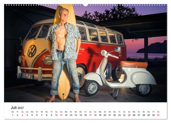 Produktbild: Echte M&auml;nner, coole Mopeds (hochwertiger Premium Wandkalender 2027 DIN A2 quer), Kunstdruck in Hochglanz