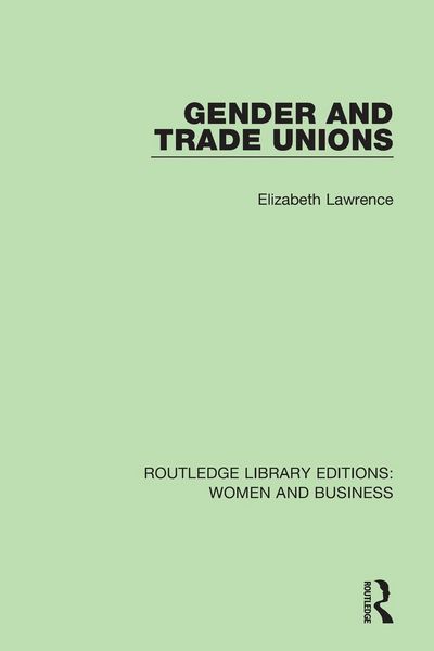 Produktbild: Gender and Trade Unions