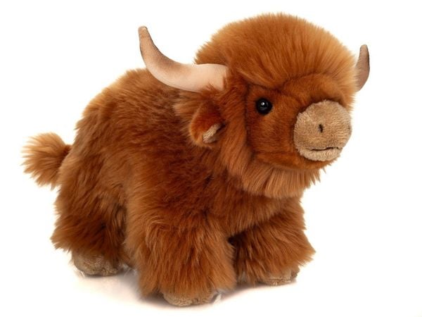 Teddy Hermann 91733 - Hochlandrind, Plüsch, 28 cm