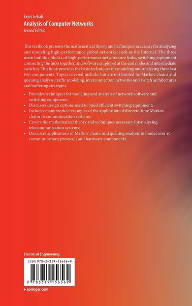 Produktbild: Analysis of Computer Networks