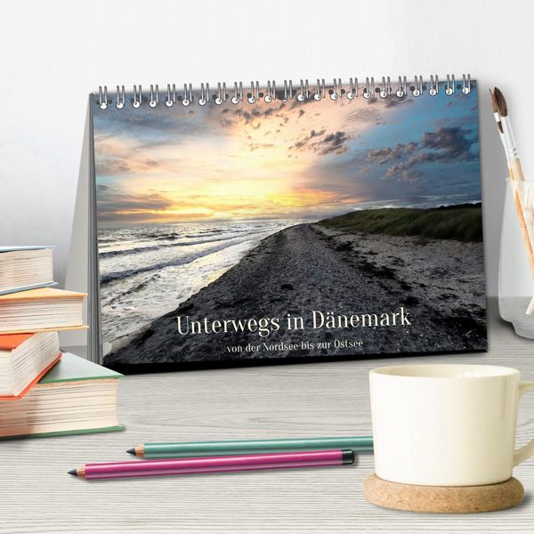 Produktbild: Unterwegs in D&auml;nemark von der Nordsee bis zur Ostsee (Tischkalender 2026 DIN A5 quer), CALVENDO Monatskalender