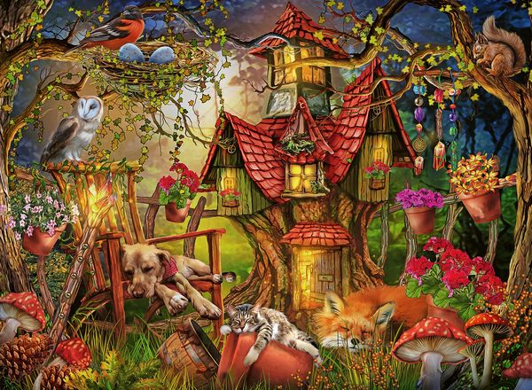 Produktbild: Puzzle Ravensburger Das Waldhaus 200 Teile XXL