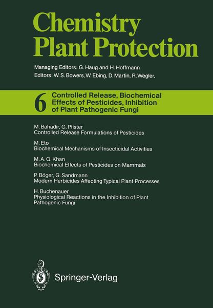 Produktbild: Controlled Release, Biochemical Effects of Pesticides, Inhibition of Plant Pathogenic Fungi