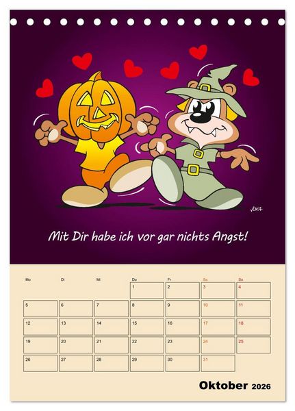 Produktbild: Ein Jahr mit Dir! (Tischkalender 2026 DIN A5 hoch), CALVENDO Monatskalender