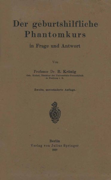 Produktbild: Der geburtshilfliche Phantomkurs in Frage und Antwort