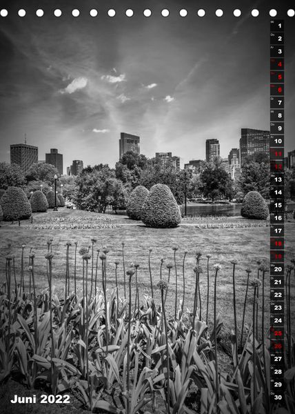 Produktbild: BOSTON Monochrome Impressionen (Tischkalender 2022 DIN A5 hoch)