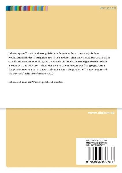 Produktbild: Direktinvestitionen im Rahmen der Privatisierungspolitik von Bulgarien