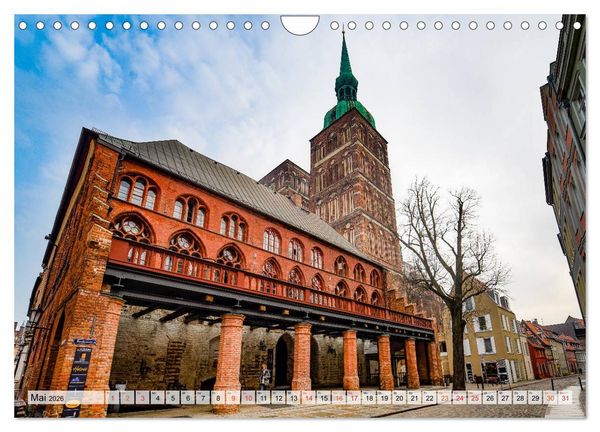 Produktbild: Stralsund Stadtansichten (Wandkalender 2026 DIN A4 quer), CALVENDO Monatskalender