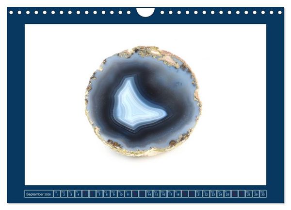 Produktbild: Agates - Polished semi-precious stones (Wall Calendar 2026 DIN A4 landscape), CALVENDO 12 Month Wall Calendar