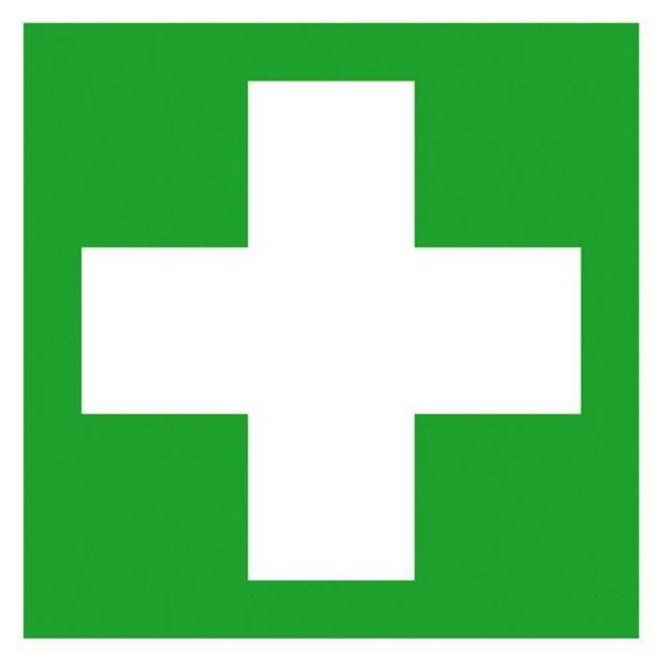 Produktbild: SafetyMarking 38.0057 Hinweisschild Erste Hilfe Folie selbstklebend (B x H) 150 mm x 150 mm ISO 7010 1 St.