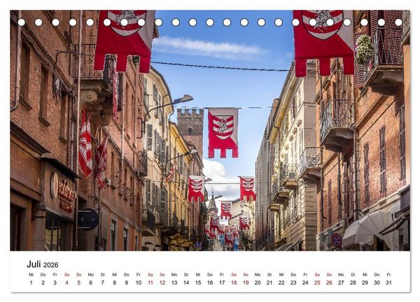 Produktbild: Piemont und Turin (Tischkalender 2026 DIN A5 quer), CALVENDO Monatskalender