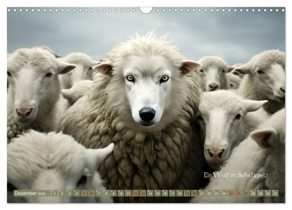 Produktbild: Tierische Sprichw&ouml;rter (Wandkalender 2026 DIN A3 quer), CALVENDO Monatskalender