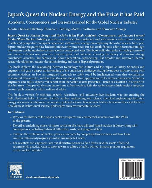 Produktbild: Japan's Quest for Nuclear Energy and the Price It Has Paid