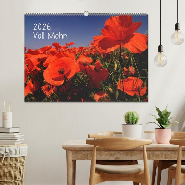 Produktbild: Voll Mohn (Wandkalender 2026 DIN A2 quer), CALVENDO Monatskalender