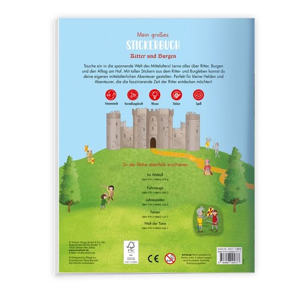 Produktbild: TR&Ouml;TSCH - Stickerbuch Mein gro&szlig;es Stickerbuch Ritter und Burgen