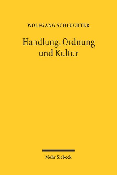 Produktbild: Handlung, Ordnung und Kultur