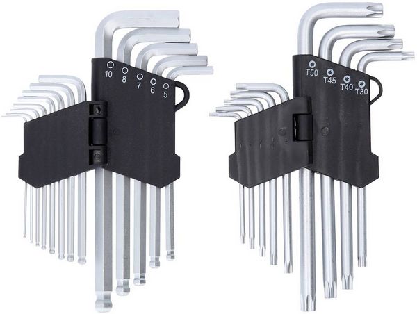 Produktbild: KS Tools TX Winkelschraubendreher-Set 1.27 mm, 1.5 mm, 2 mm, 2.5 mm, 3 mm, 3.5 mm, 4 mm, 4.5 mm, 5 mm, 6 mm, 7 mm, 8 mm, 10mm