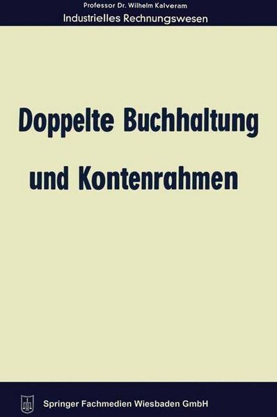 Produktbild: Doppelte Buchhaltung und Kontenrahmen