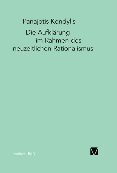Produktbild: Die Aufkl&auml;rung im Rahmen des neuzeitlichen Rationalismus