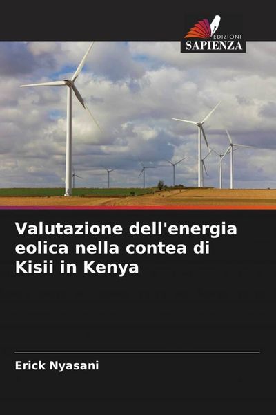 Produktbild: Valutazione dell'energia eolica nella contea di Kisii in Kenya
