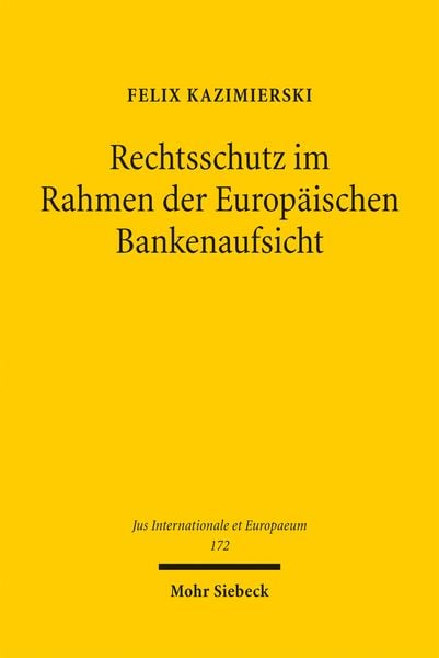 Produktbild: Rechtsschutz im Rahmen der Europ&auml;ischen Bankenaufsicht