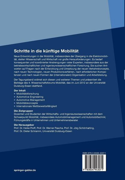 Produktbild: Schritte in die k&uuml;nftige Mobilit&auml;t