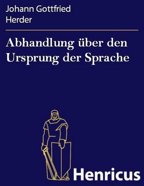 Produktbild: Abhandlung &uuml;ber den Ursprung der Sprache
