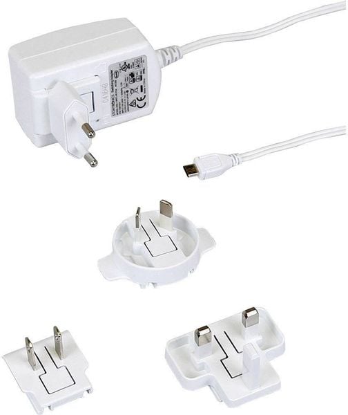 Produktbild: Raspberry Pi&reg; T5875DV Steckernetzteil, Festspannung Passend f&uuml;r (Entwicklungskits): Raspberry Pi&reg; Ausgangsstrom (max.) 2500 mA 1 x USB 2.0 Stecker