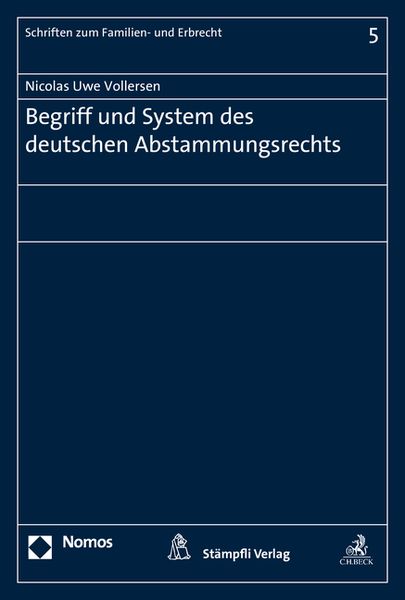 Produktbild: Begriff und System des deutschen Abstammungsrechts