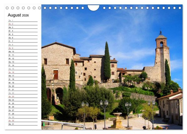 Produktbild: Franziskusweg - Camino di Assisi (Wandkalender 2026 DIN A4 quer), CALVENDO Monatskalender