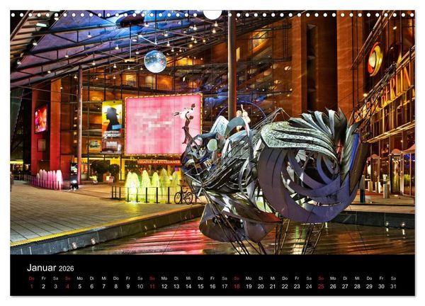Produktbild: Berlin bei Nacht (Wandkalender 2026 DIN A3 quer), CALVENDO Monatskalender