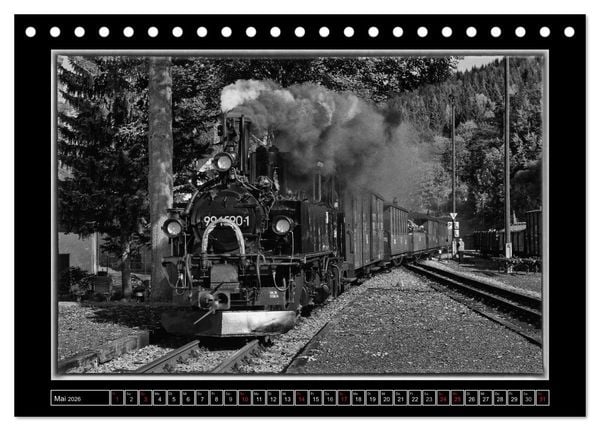 Produktbild: Die Pre&szlig;nitztalbahn (Tischkalender 2026 DIN A5 quer), CALVENDO Monatskalender